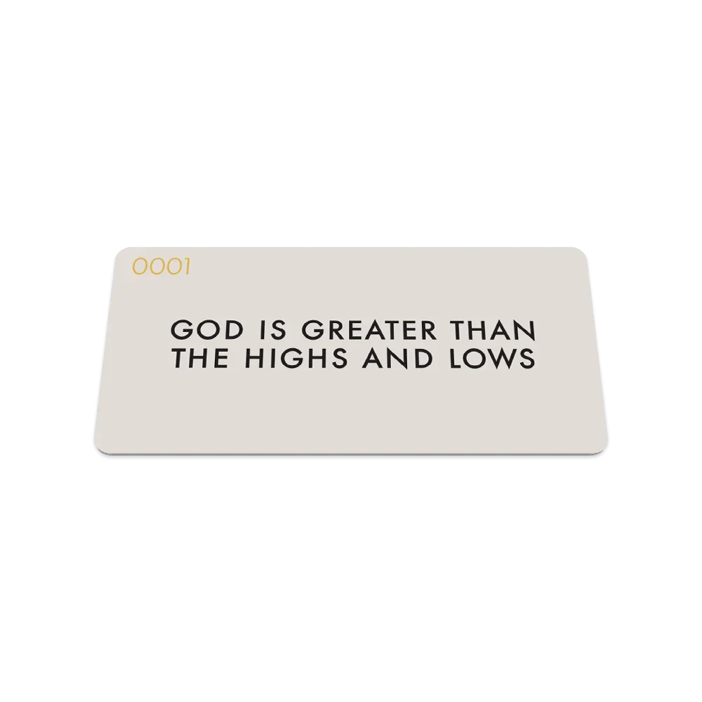 God Is Greater Bible Verse Bracelet