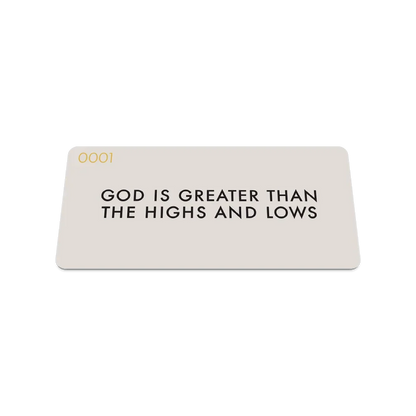 God Is Greater Bible Verse Bracelet