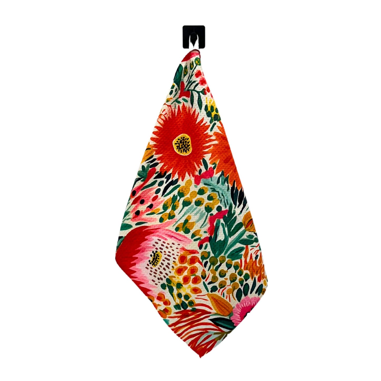 Tropical Summer Flowers Kitchen Waffle Towels - Home Decor