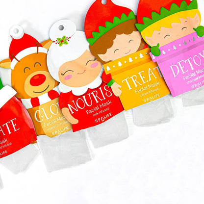 Christmas Holiday Santa's Squad face  Mask