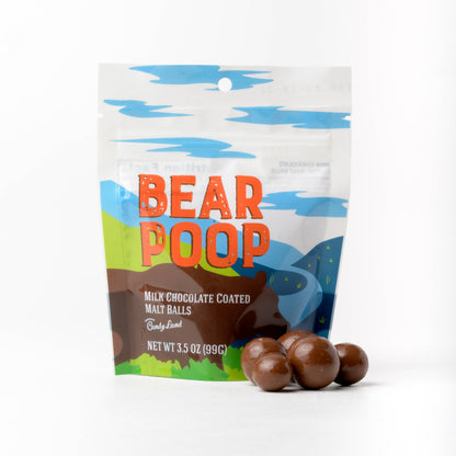 Bear Poop (chocolate covered malt balls)