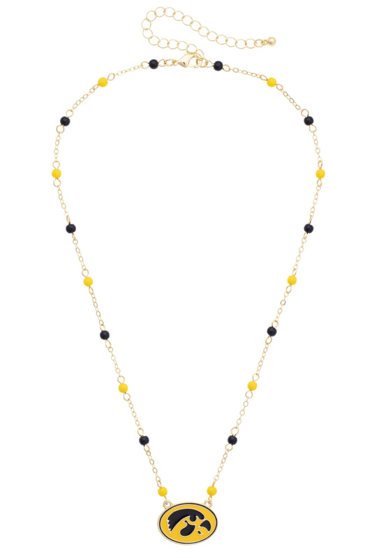 Iowa Hawkeyes Logo Layering Necklace