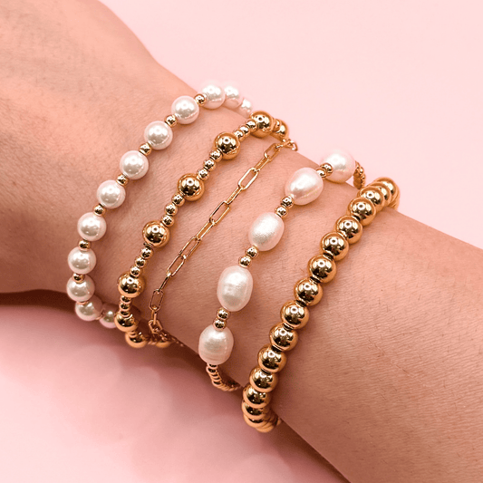 Envy Stylz Boutique Women - Accessories - Earrings 14K Gold Plated Bracelet Stack