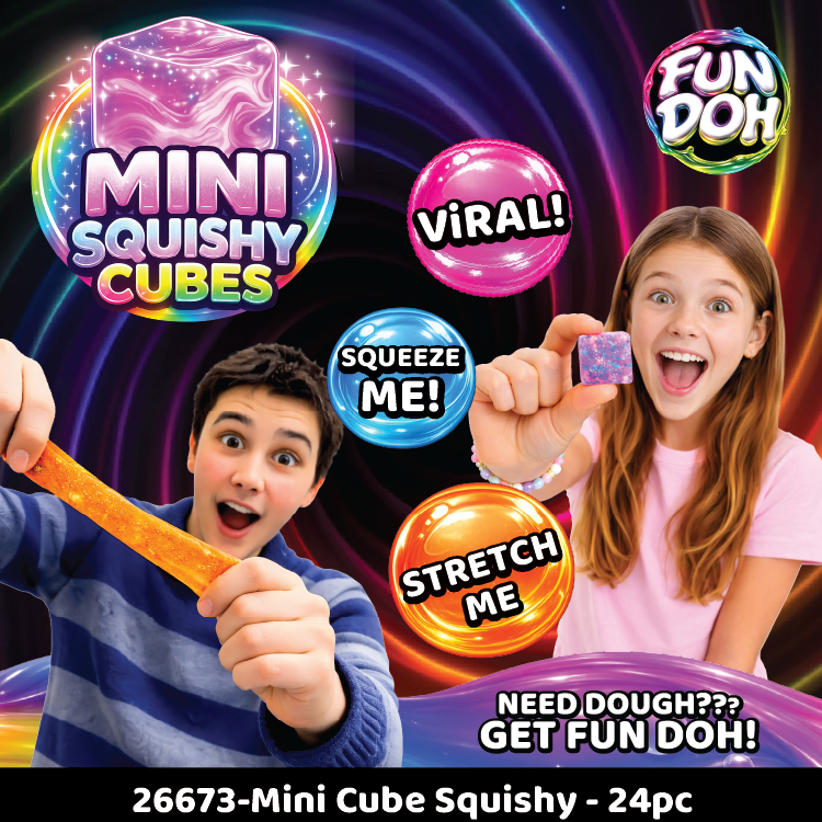 Mini Squishy Cube 2 packs