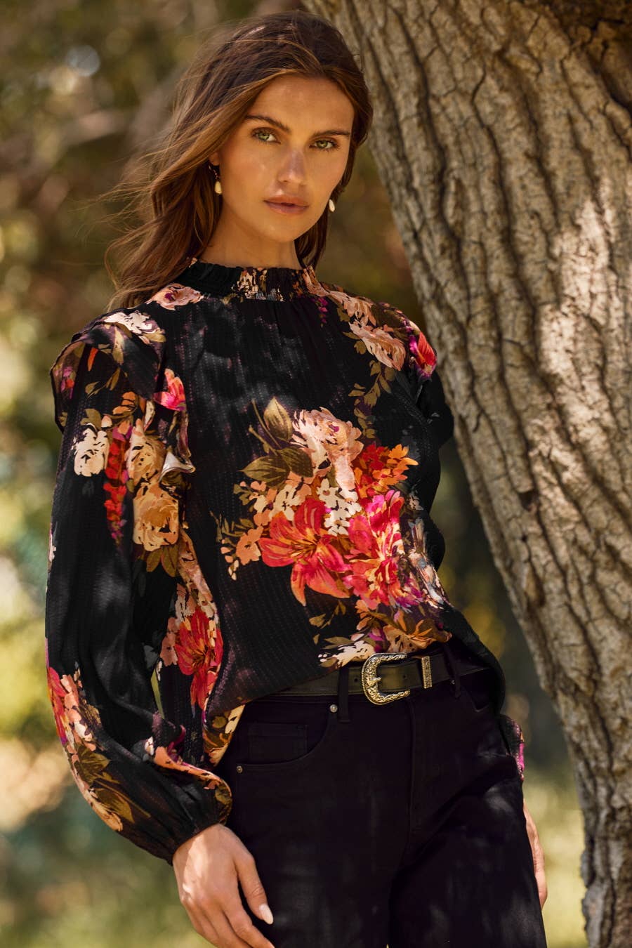 Fierce Floral Printed Blouse