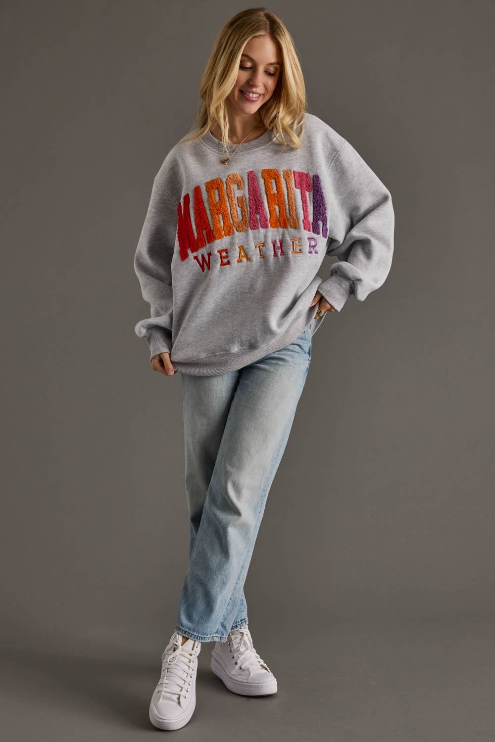 Margarita Weather Embroidered Sweatshirt