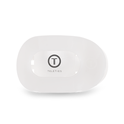 Round Flat Hair Clip | Medium | Coconut White