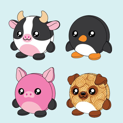 Smoosh Pets: Ultra-Soft Squishy Plush Animal Ball Assortment
