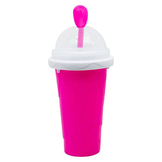 Pink Instant Slushie Maker Cup Includes Straw/Spoon