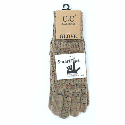 Brown Flecked Smart Tips CC Gloves