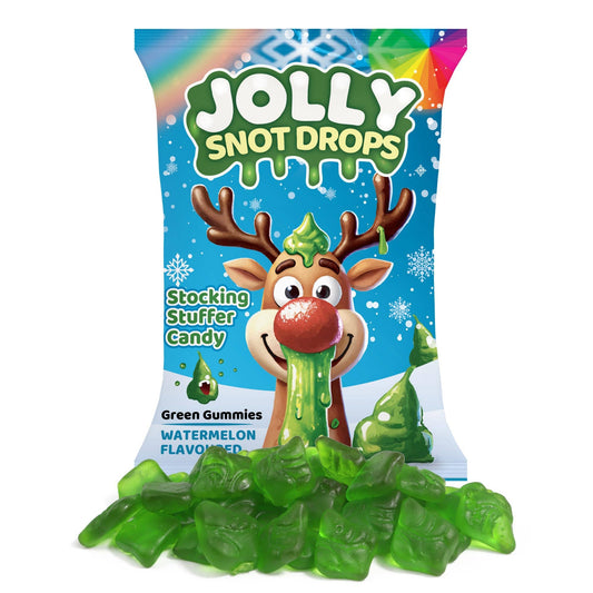 Christmas Jolly Snot Drops, Watermelon Gummies - Stocking Stuffer