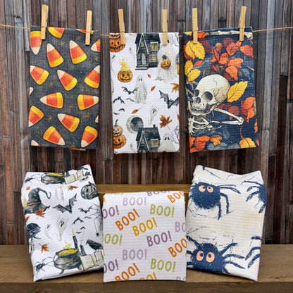 Witches Potion Waffle Kitchen Tea Towels - Halloween Decor