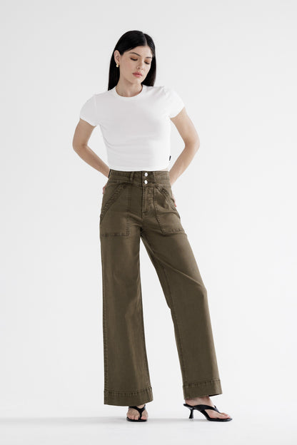 Leaf Season Jeans Hi Rise Wide Leg Mica Jeans
