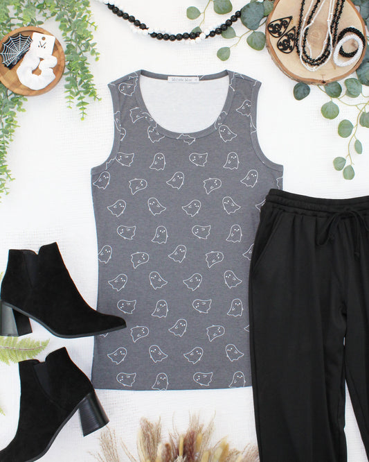 Ava Tank - Faded Black Ghosts