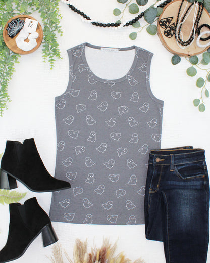 Ava Tank - Faded Black Ghosts