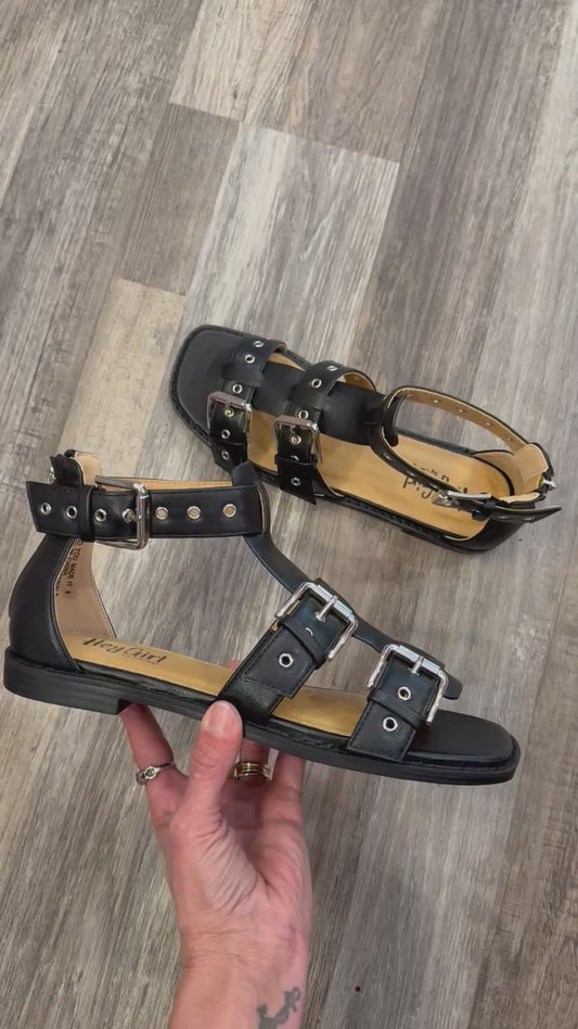 Black - Glad you made it Corky’s Sandals