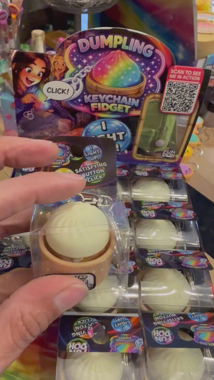 Light-Up Clicker Dumpling Keychain