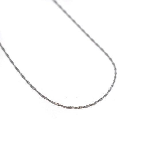 Skinny Twist Chain - Silver