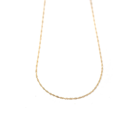 Skinny Twist Chain - Gold