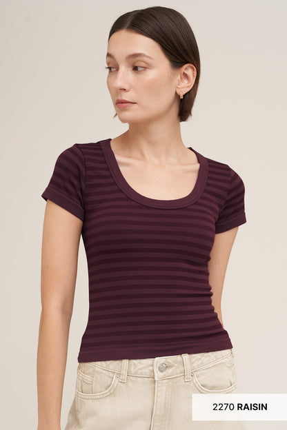 Trust Me Cap Sleeve Striped