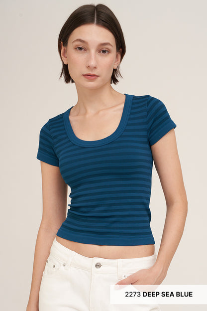 Trust Me Cap Sleeve Striped
