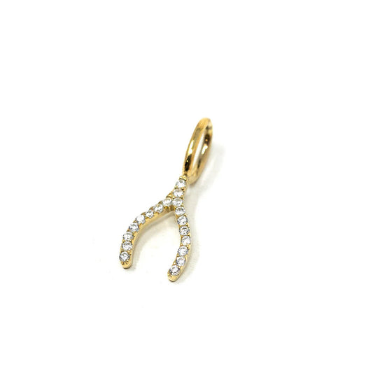 Charm Bar Gold Wishbone